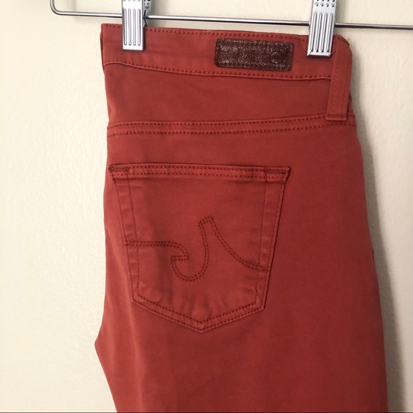 Adriano Goldschmied Jeans AG Size 25 Stilt Cigarette Terracotta Skinny - Picture 3 of 6
